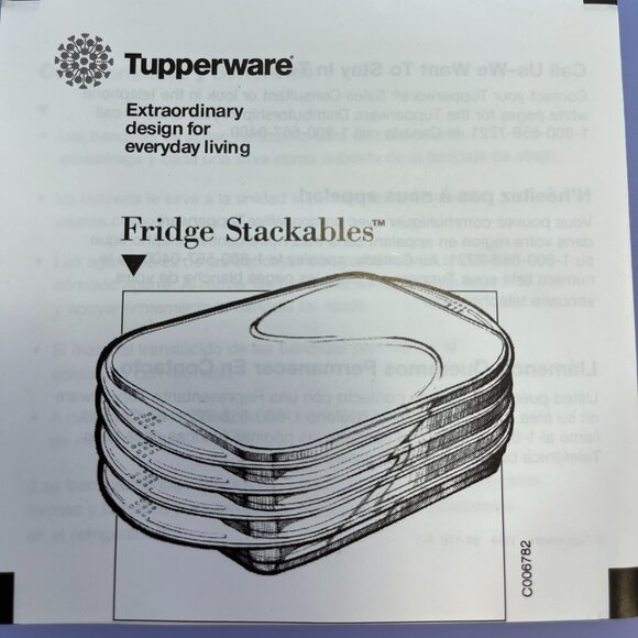 Never Used Tupperware Fridge Stackable & Stuffables Set - Picture 7 of 16